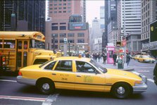 New York yellow cab. Artist: Unknown.