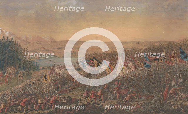 The Battle of Sempach on 9 July 1386, 17th century. Creator: Anonymous.