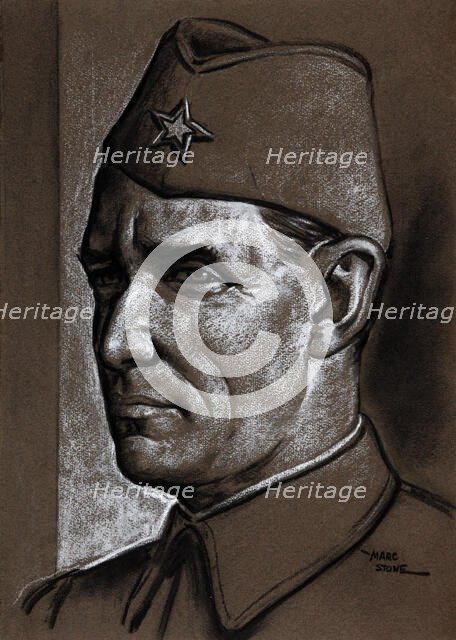 Marshal Josip Broz Tito, between 1939 and 1946. Creators: Central Office of Information, Marc Stone.