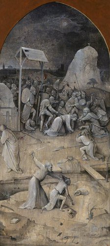 The Temptation of Saint Anthony. Triptych, reverse: The Capture of Christ, 1500-1501. Creator: Bosch, Hieronymus (c. 1450-1516).