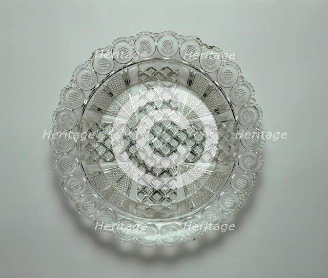 Bowl, before 1830. Creator: Boston and Sandwich Glass Company.