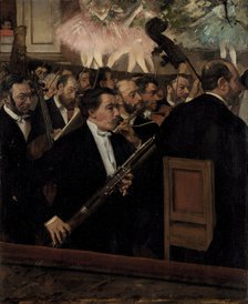 The Orchestra at the Opera, c. 1870. Artist: Degas, Edgar (1834-1917)