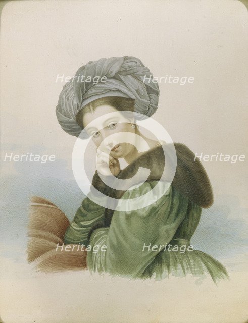 Portrait of the actress Ekaterina Semyonova (1786-1849), Early 19th cen.. Artist: Anonymous, 18th century  