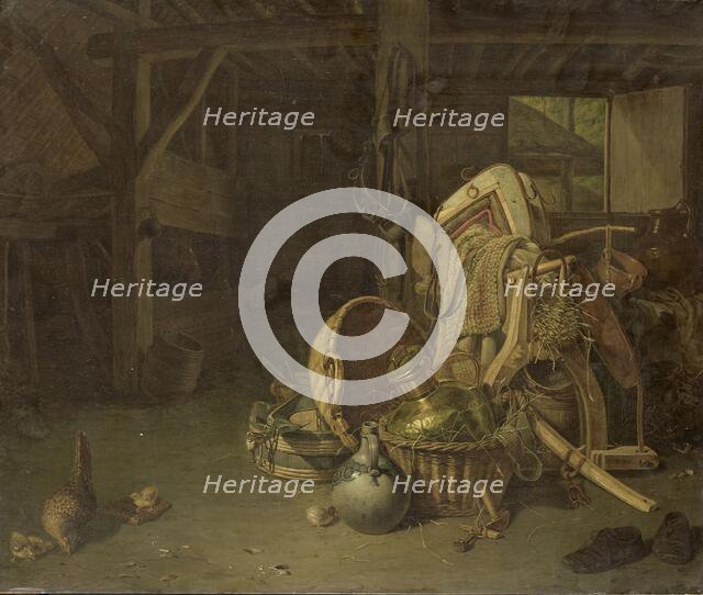 Still Life in a Stable, 1824. Creator: Franciscus Cornelis Knoll.