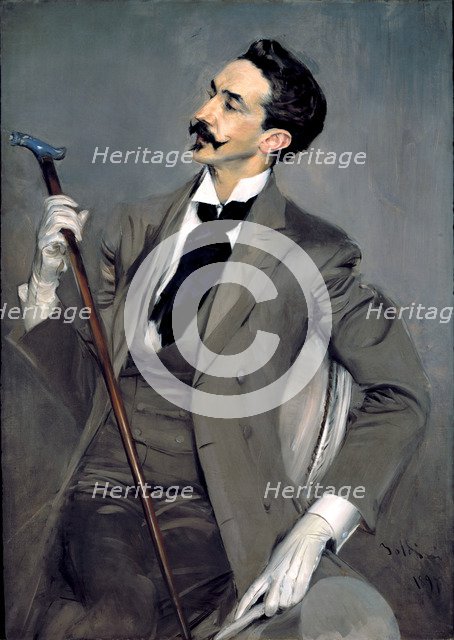 Portrait of Count Robert de Montesquiou. Artist: Boldini, Giovanni (1842-1931)