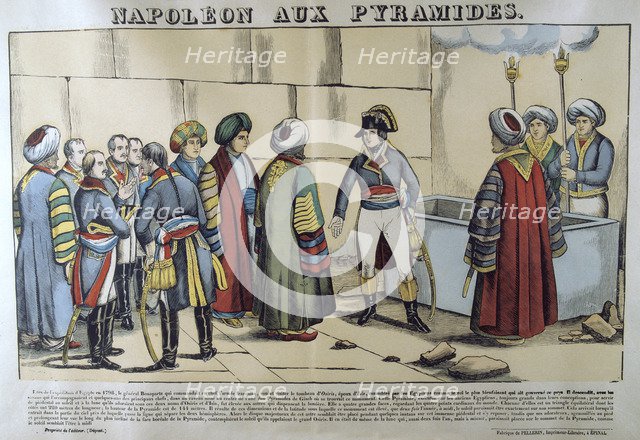 'Napoleon at the Pyramids, 1798', 19th century. Artist: Unknown