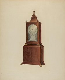 Shelf Clock, c. 1938. Creator: James Fisher.