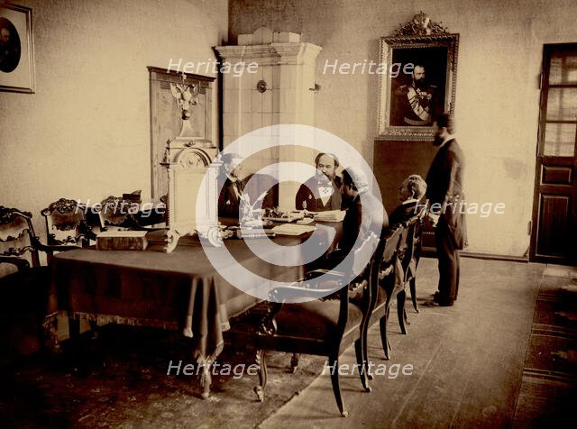 Office interior of the pre-reform Krasnoyarsk City Court, 1890. Creator: Unknown.