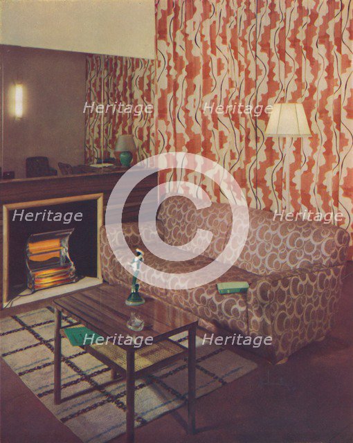 'Corner of a lounge in a London flat by Ian Henderson', c1945. Artist: Unknown.