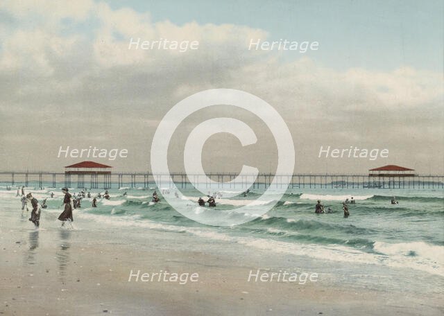 The Beach at Old Orchard, Maine, c1900. Creator: Unknown.