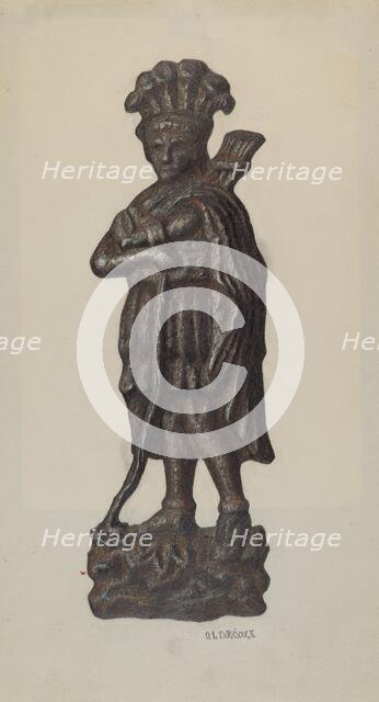 Cast Iron Ornament, c. 1940. Creator: Austin L. Davison.