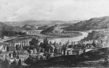 A Town on the Mohawk River in Central New York State (?), 1811-ca. 1813. Creator: Pavel Petrovic Svin'in.