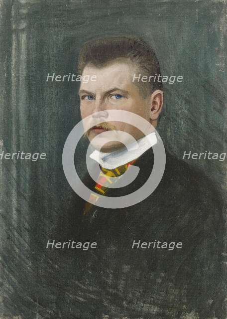 Self Portrait, 1900-1909. Creator: Juho Kyyhkynen.