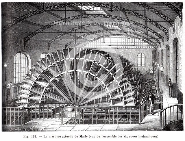 The second Machine of Marly, 1870-1875.