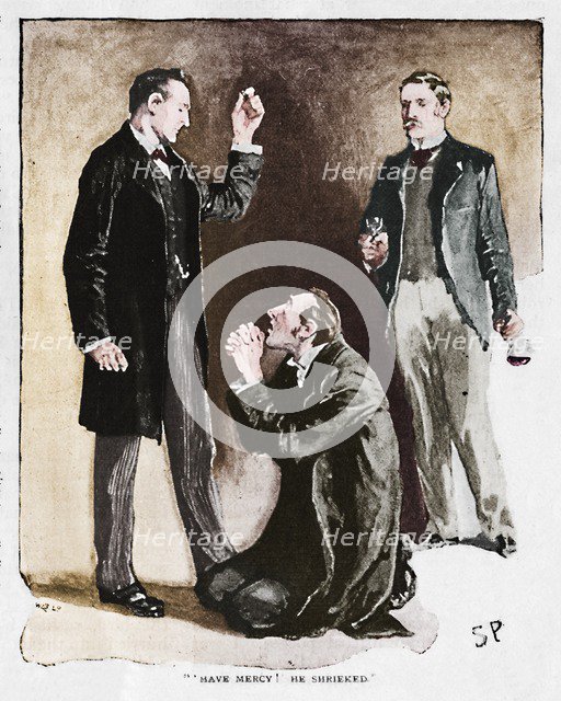 'Have Mercy! He Shrieked', 1892. Artist: Sidney E Paget.