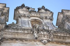 Detail of the facade of the Monastery of Alcobaca, Alcobaca, Portugal, 2009. Artist: Samuel Magal