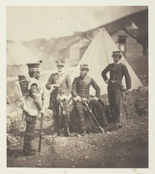 Officers of the 71st Highlanders, 1855. Creator: Roger Fenton.