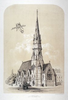 St Silas' Church, Penton Street, Finsbury, London, c1867.                                       Artist: Day & Son