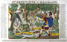 St Genevieve of Brabant in the forest, 19th century. Artist: Anon