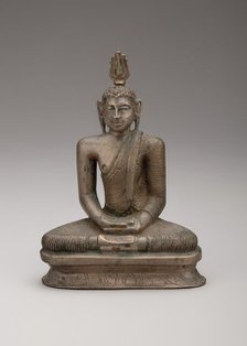 Buddha Seated in Meditation (Dhyanamudra), Kandyan period, 18th century. Creator: Unknown.