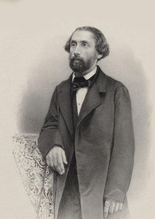 Portrait of the pianist and composer Julius Schulhoff (1825-1898) , 1860. Creator: Anonymous.