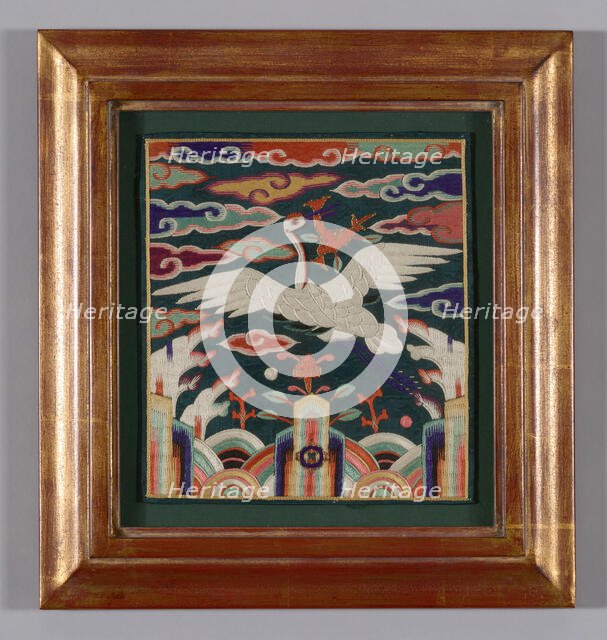 Rank Badge for a Mid-level Government Official (known as "Hyumpae" meaning front and back)... Creator: Unknown.