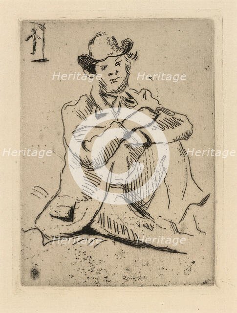 Guillaumin with the Hanged Man, 1873. Creator: Paul Cezanne.