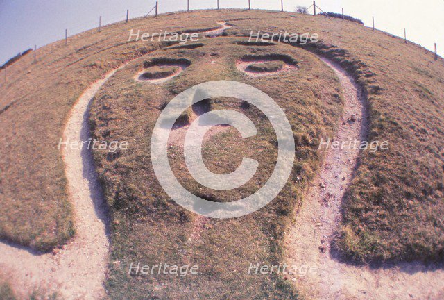 Cerne Abbas Giant, Dorset, 20th century. Artist: CM Dixon.