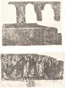 Beit-Lehem, Mosaïque de l'église II, 1854. Creator: Auguste Salzmann.