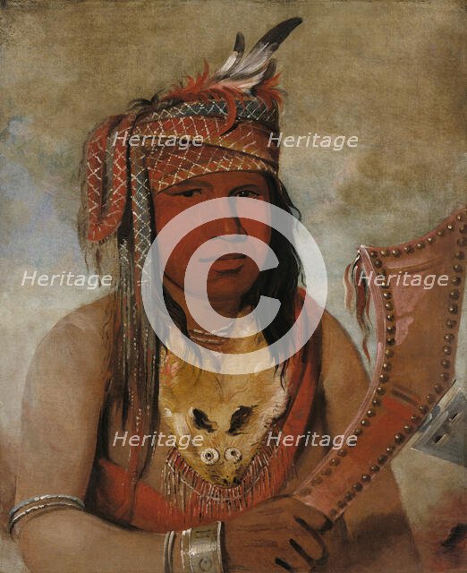 I-an-be-w'ah-dick, Male Caribou, a Brave, 1836. Creator: George Catlin.