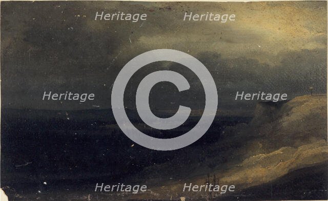 View thought to be of Montmartre, c1830. Creator: Georges Michel.