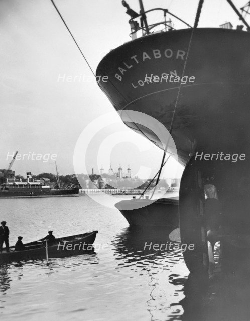 Tower of London from Bankside, Tower Hamlets, London. Artist: Unknown
