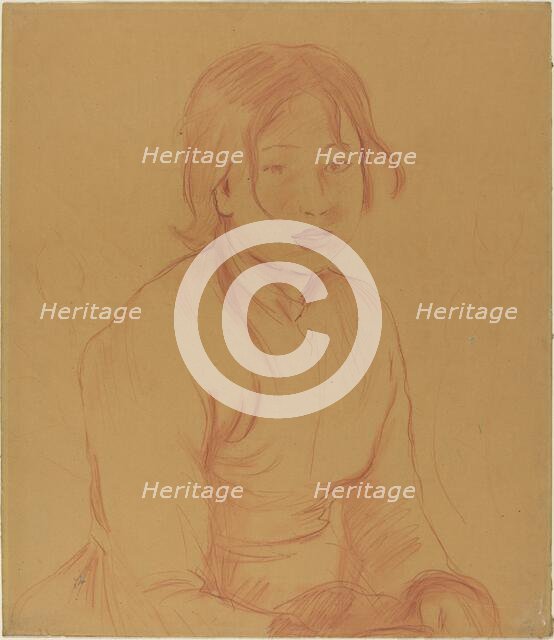 Peasant Girl, 1890. Creator: Berthe Morisot.