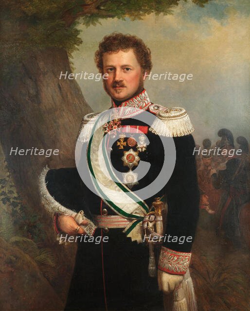 Portrait of Emil, Prince of Hesse and of the Rhine (1790-1858) , c. 1850. Creator: Winterhalter, Franz Xaver, School of  .