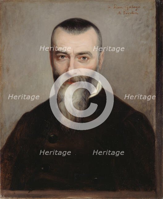 Portrait of Alphonse Karr (1808-1890), 1865. Creator: Burdin, Amélie (1834-?).