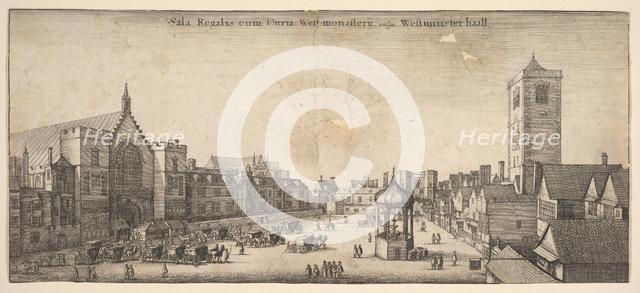 Sala Regalis cum Curia West-monasterÿ, vulgo Westminster haal (Westminster Hall), 1647. Creator: Wenceslaus Hollar.