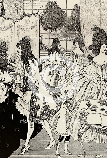 The Rape of the Lock. (Alexander Pope.) Pen Drawing', 1896, (1923). Artist: Aubrey Beardsley.