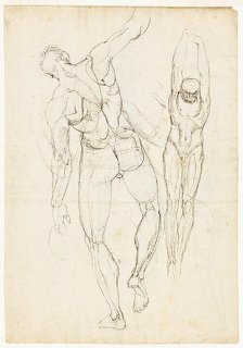 Figure Studies (recto and verso), c. 1800. Creator: Henry Fuseli.