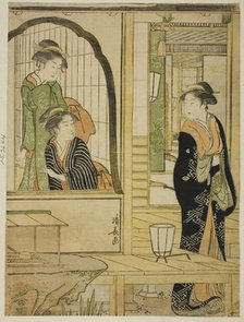 Parody of Princess Joruri and Ushiwakamaru, c. 1788. Creator: Torii Kiyonaga.
