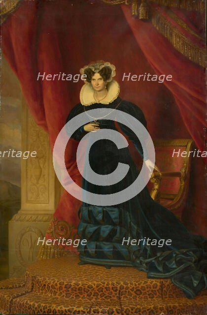 Friederike Luise Wilhelmine of Prussia (1774-1837), Queen of the Netherlands, Between 1833 and 1839. Creator: Hulst, Jan Baptist, van der (1790-1862).