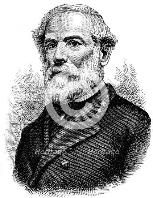Robert E Lee, Confederate general of the American Civil War, (c1880). Artist: Unknown