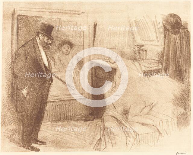 The Dancer's Dressing Room (second plate), 1894. Creator: Jean Louis Forain.