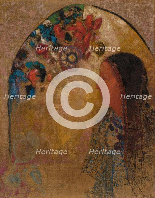 The Gothic Window, 1900. Creator: Odilon Redon.