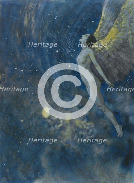 Israfil. Creator: Dulac, Edmund (1882-1953).