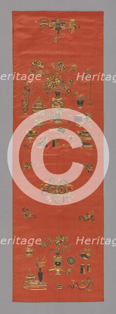 Chair Cover, China, Qing dynasty (1644-1911), 1800/25. Creator: Unknown.