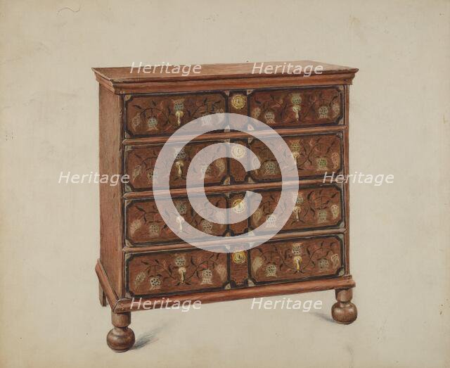 Painted Chest, 1935/1942. Creator: Ralph Boyer.