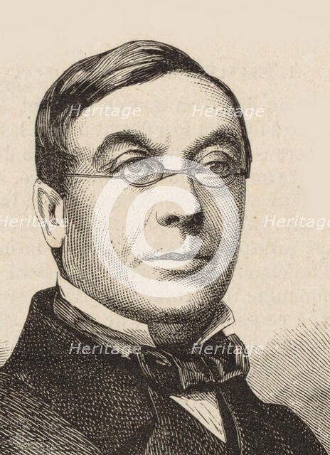 Portrait of the conductor and composer Louis Dietsch (1808-1865), 1865. Creator: Franck (François Gobinet de Villechole) (1816-1906).