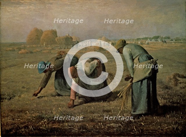  'The Gleaner women', 1857, by Jean Francois Millet.