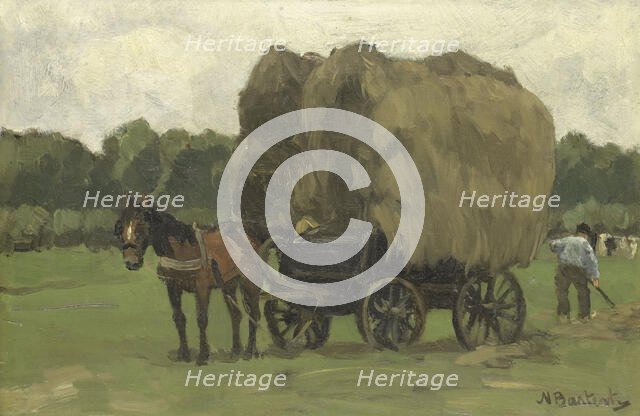 Hay Wagon, 1870-1939. Creator: Nicolaas Bastert.