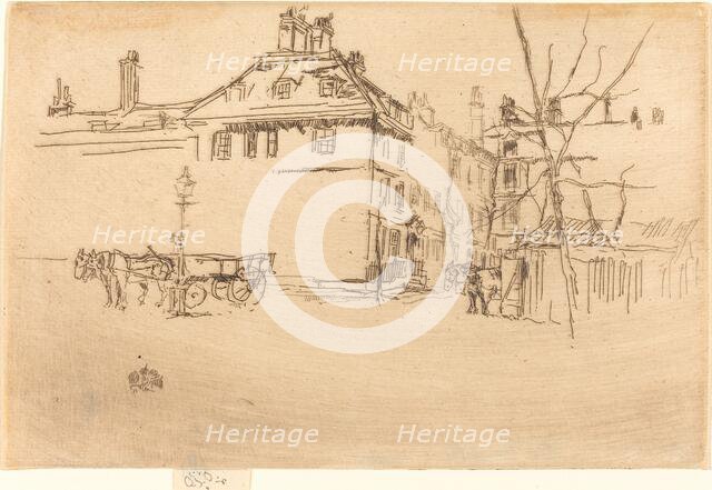 Temple, c. 1880/1881. Creator: James Abbott McNeill Whistler.